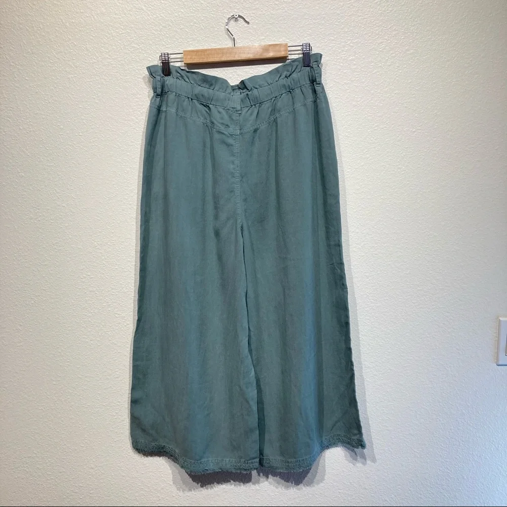 Cloth & Stone cropped wide leg pants with paper bag waist_8